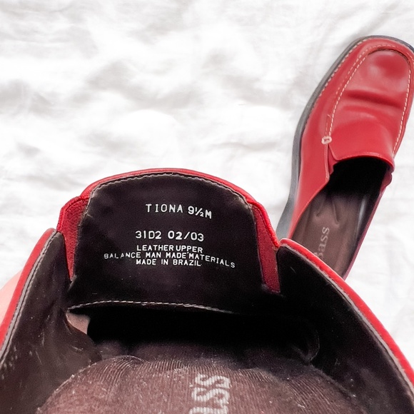 Vintage GH Bass & Co Tiona Oxblood Red Leather Loafer Mules 9.5 Preppy Academia - Picture 9 of 9